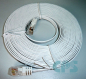 Preview: Patchkabel LAN Kabel 2xRJ45 UTP cat. 6. slim-line 5m. weiss NEU