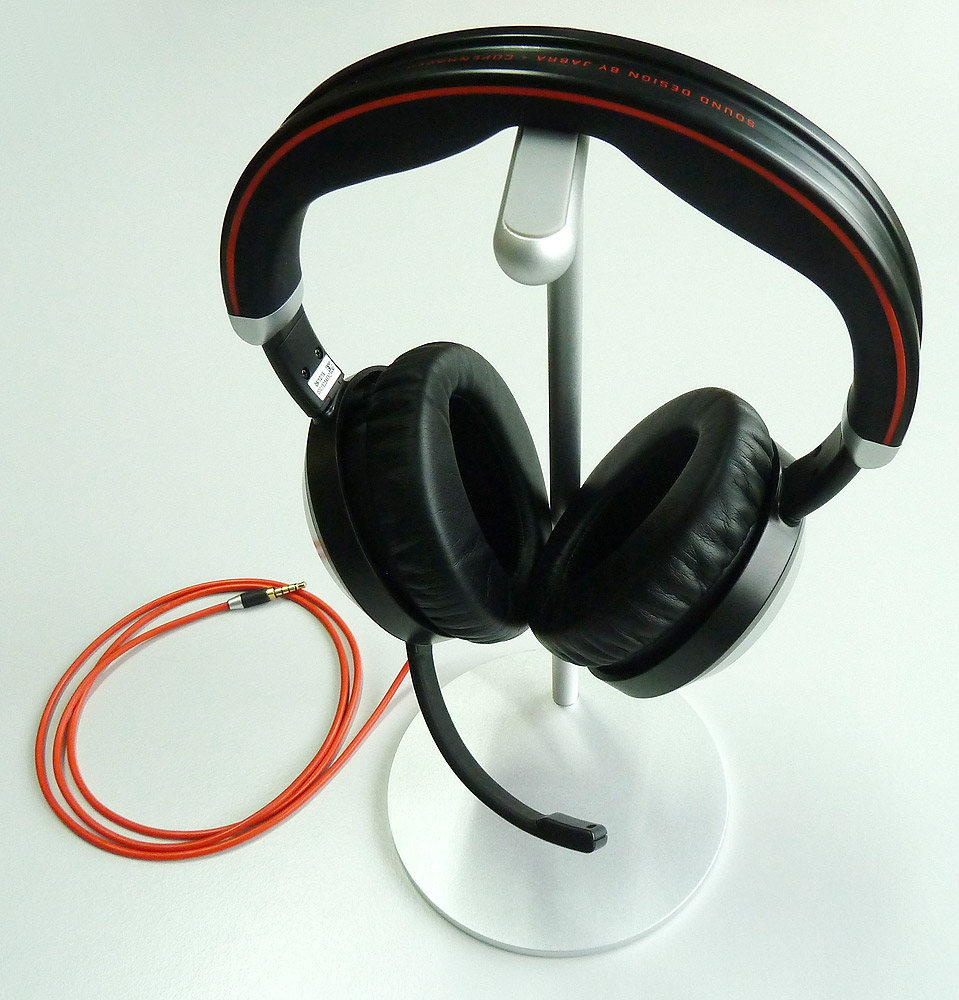 Jabra Evolve 80 auf Headsetständer CPS desgin stand