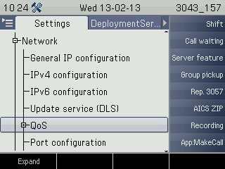 OpenScape Desk Phone IP 55G Admin Menü / Einstellungen OpenScape Desk Phone IP 55G Admin Menü