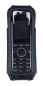 Preview: Telefontasche Ledertasche Lederetui für ASCOM d43 mit Rotationsclip schwarz, Weiße Nähte 3637