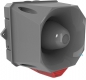 Preview: FHF Schallgeber-Blitzleuchten-Kombination X10 LED Maxi Gehäuse dunkel grau 10-60 VAC-DC Kalotte rot 22551382