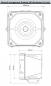 Preview: FHF Schallgeber-Blitzleuchten-Kombination X10 LED Maxi Gehäuse dunkel grau 10-60 VAC-DC Kalotte gelb 22551383