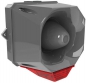 Preview: FHF Schallgeber-Blitzleuchten-Kombination X10 LED Midi Gehäuse dunkel grau 115/230 VAC Kalotte rot 22540782