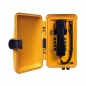 Preview: FHF Wetterfestes Telefon InduTel UL gelb Kunststoffgehäuse mit Schutztür 1126450190