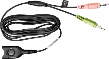 EPOS CEDPC 1, PC Kabel EasyDisconnect auf 2 x 3,5 mm Klinkenstecker 1000858