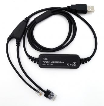 IPN EHS Adapter mit USB-A Kabel für Yealink Telefone IPN634