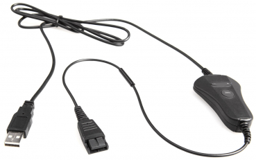 VT QD-USB Plug (01) Spiral PVC, 1.7 Meter, Inline Anruffunktion VT-QD10020