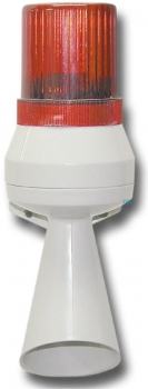 FHF Kleinhupe HPLB 230 VAC mit Trichter mit Blitzleuchte rot 21221807