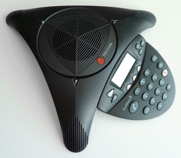 Poly SoundStation2 (analog) Konferenztelefon mit Display, erweiterbar ohne Netzteil 2201-16200-601 Refurbished