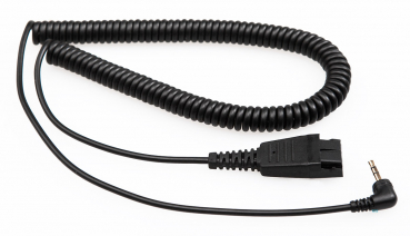 VT QD-2.5mm plug, Spiral PVC, 3 Meter, 3 polig, für Panasonic, Grandstream VT-QD01052