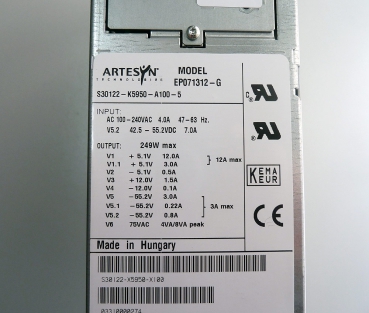 Netzteil Stromversorgung PSU S30122-K5950-A100 UPSM EP071312 für HiPath 3700-3750 Refurbished