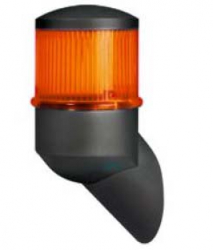 FHF Xenon Blitzleuchte Gehäuse grau Kalotte orange Profi Flash 24 VDC 415101116