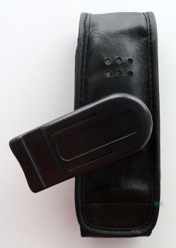 Alcatel 400 DECT-Mobilteil Telefontasche Ledertasche mit Rotationsclip Öffnung unten NEU