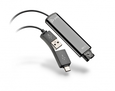 Poly DA75 Wideband QD zu USB-Adapter USB-A & USB-C 218266-01