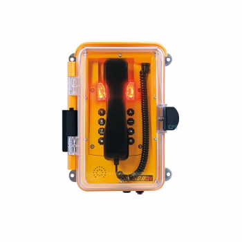 FHF Wetterfestes Telefon InduTel-LED gelb mit optischer Anrufkennung 11264506