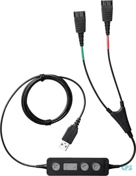 Jabra LINK 265 USB auf 2 x QD Y Trainer-Kabel 265-09 NEU