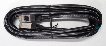 LAN-Kabel CAT5 RJ45 Stecker geschirmt 3m schwarz 1AB045210132-100 NEU