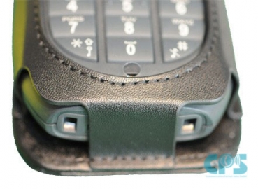 Telefontasche Ledertasche Lederetui für ASCOM d41 mit Rotationsclip schwarz NEU