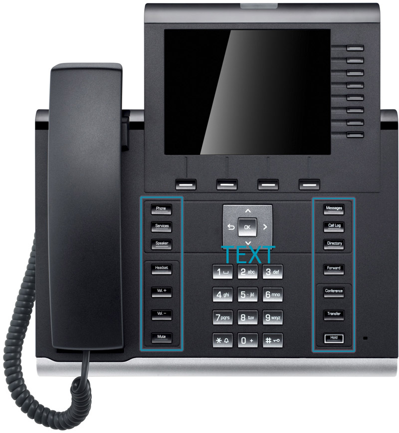 Unify Openscape Desk Phone Ip 55g Hfa Text Black L30250 F600 C296 New