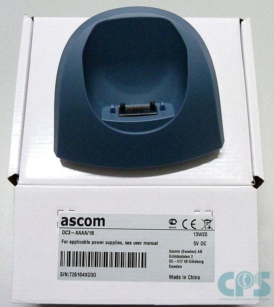 Ascom DESK CHARGER FOR D41  D62 AND I62 DC3-AABA/1B Ref 