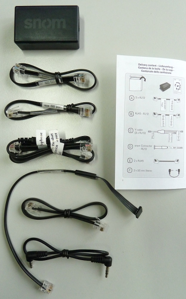 Snom Headset Adapter EHS zur Steuerung schnurloser Headsets für snom 320 snom 370 snom 82x snom 870 SNOM 7xx 2362