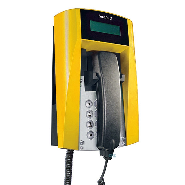 FHF Ex-Telefon FernTel 3 Zone 2 schwarz/gelb mit Display mit Wendelschnur 11241021