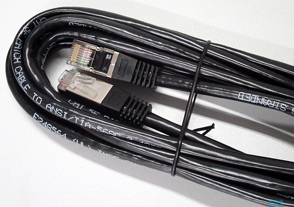 LAN-Kabel CAT5 RJ45 Stecker geschirmt 3m schwarz 1AB045210132-100 NEU