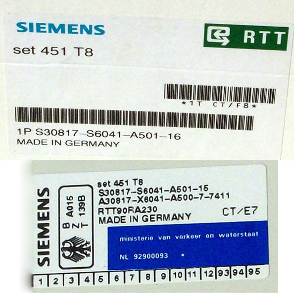 Siemens Set 451 T8 S30817-S6041-A501 Refurbished